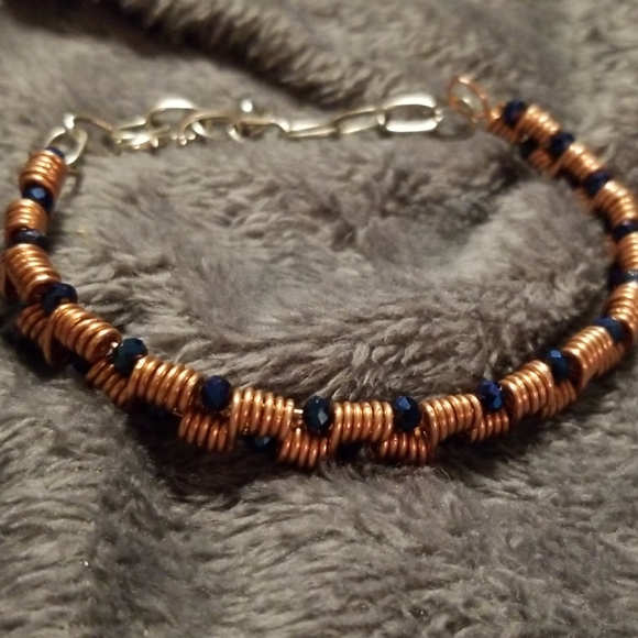 Copper Wire Coil Bracelet - Picture 4 of 5